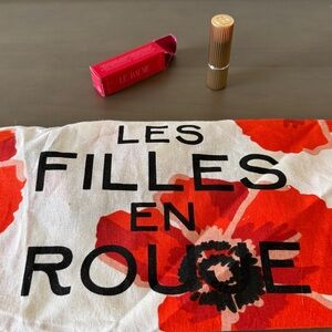 NWT Rouje Beauty Lip Balm + Tote